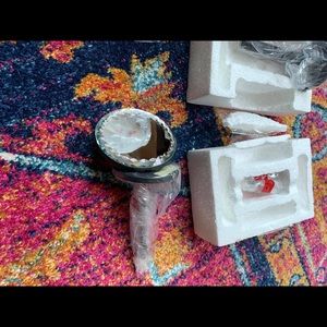 Mirrored Pottery Barn Drapery Hold Backs